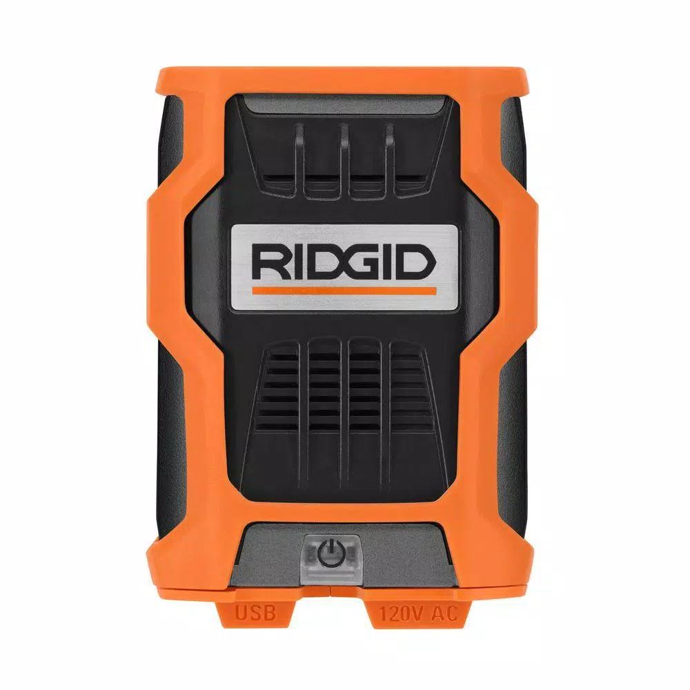 RIDGID 100-Watt Power Inverter with 12V Outlet and Dual USB Ports