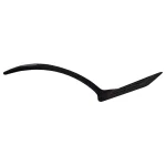 Unbranded Black Nylon Flexible Non-Stick Slotted Spatula with Curved Handle thumbnail 3