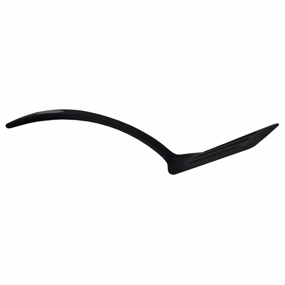 Unbranded Black Nylon Flexible Non-Stick Slotted Spatula with Curved Handle