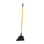 Alpine Industries 10 in. Black Outdoor Angle Broom with Fiberglass Handle thumbnail 1