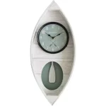 FirsTime & Co. FirsTime and Co. Ocean Canoe Wall Clock, Rustic White Wood, 18 x 7.75 in. thumbnail 2