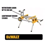 DEWALT 15 Amp 8-1/4 in. Compact Corded Jobsite Table Saw with Heavy-Duty Rolling Stand thumbnail 4