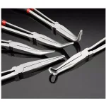 KING 5-Piece Long Nose Pliers Set, 11 in. Straight, 90-Degree, 45-Degree, Hose, Cable, and Flat Nose thumbnail 4