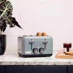 Haden Perth 1500W 4-Slice Wide Slot Toaster, Slate Grey thumbnail 2