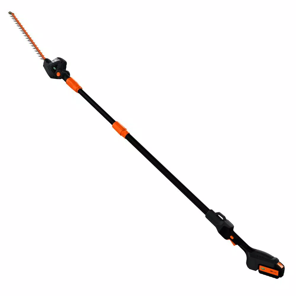 Scotts 20V Cordless 22 in. Pole Hedge Trimmer with 2.0Ah Battery and Fast Charger