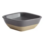 Rachael Ray Cityscapes Ceramic Hot Chip and Dip Set, Dark Sea Salt Gray thumbnail 5
