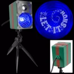 LightShow Blue and White Christmas LightShow Projection Swirling Spirals Projector thumbnail 4