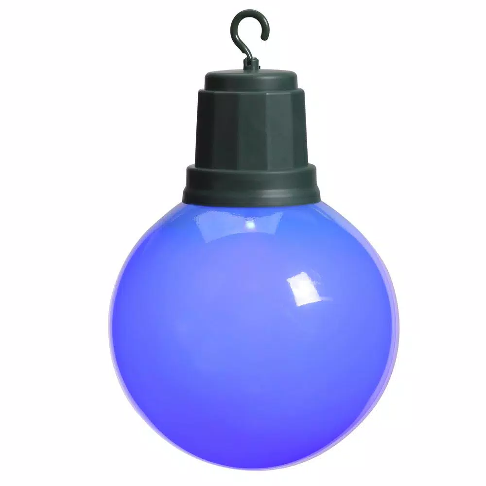 Home Accents Holiday 13 in. Light-Up Blue LED Christmas Ornament with Timer