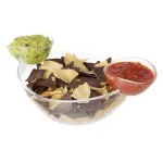 Classic Cuisine 3-Piece Chip and Dip Appetizer Serving Bowl Set, Clear Plastic thumbnail 2