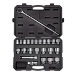 TEKTON 25-Piece 3/4 in. Drive 12-Point Socket and Ratchet Set, SAE thumbnail 1