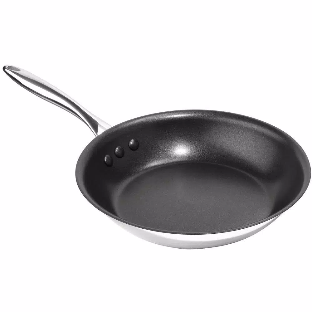 Ozeri Earth Pan ETERNA 10 in. Stainless Steel Nonstick Frying Pan, Tri-Ply Induction Compatible