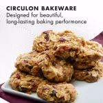 Circulon Nonstick Bakeware Cookie Pan, 10-Inch x 15-Inch, Merlot thumbnail 7