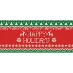 My Door Decor 7 ft. x 16 ft. Ugly Christmas Sweater Garage Door Banner Mural thumbnail 1