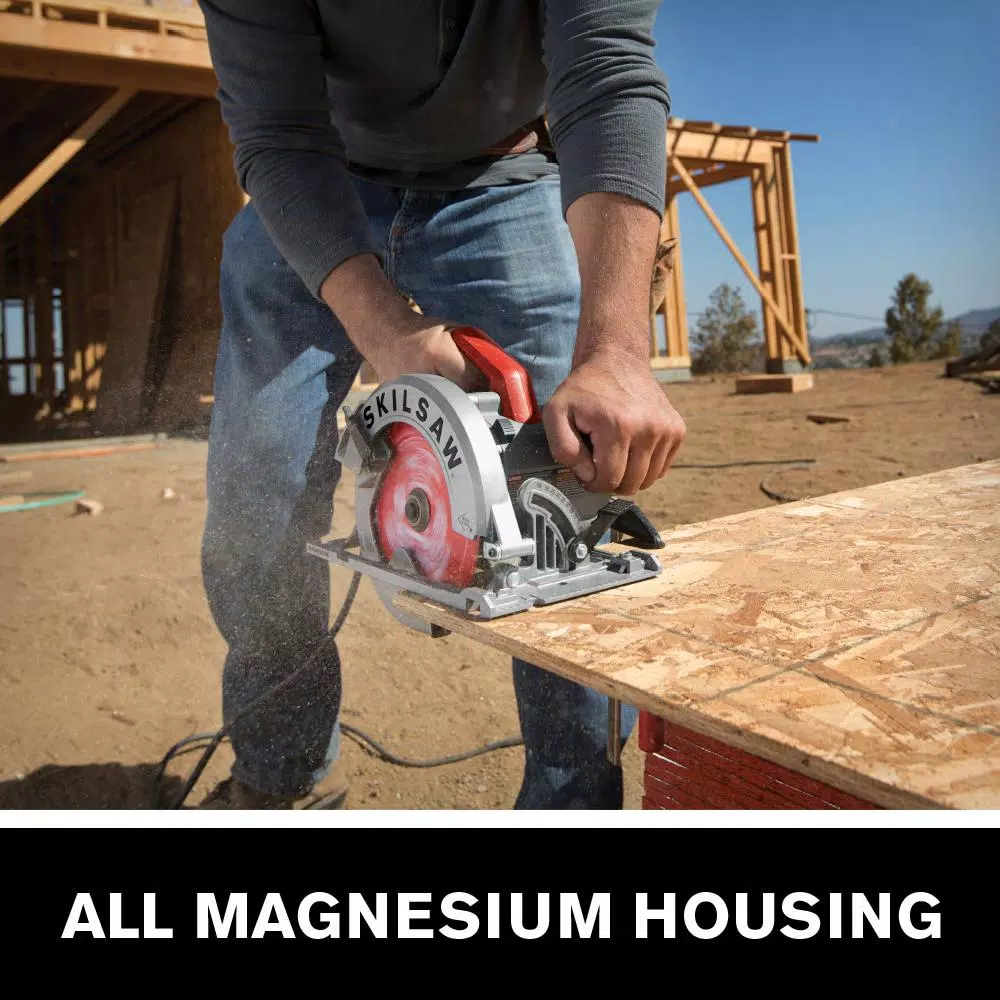SKILSAW SPT67WM-22 7-1/4 in. 15 Amp Magnesium Sidewinder Circular Saw with Diablo Carbide Blade