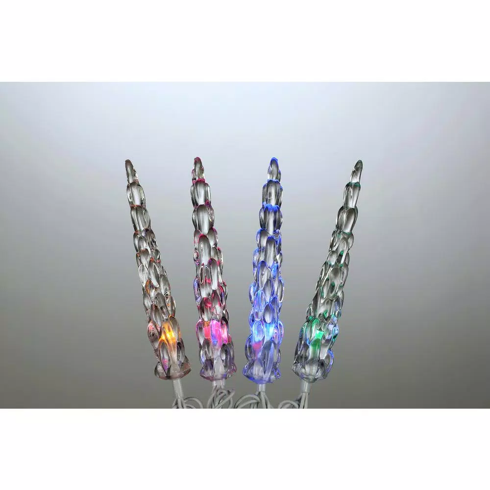 Novolink 80-Light 8mm Mini Globe Multi-Color LED Icicle Lights with Wireless Smart Control