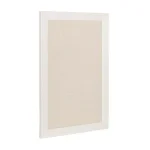 DesignOvation Beatrice Framed Linen Fabric Pinboard Memo Board, 18 x 27 in, White thumbnail 2
