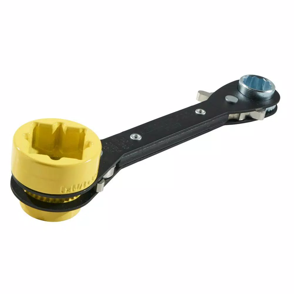 Klein Tools 6-in-1 Ratcheting Lineman's Wrench, SAE Combination Wrench
