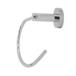 Italia Amalfi Polished Chrome Towel Ring - Solid Brass Hand Towel Holder thumbnail 3