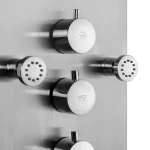 AKDY 65 in. Stainless Steel 8-Jet Rainfall Waterfall Shower Panel System with Handheld Wand thumbnail 8