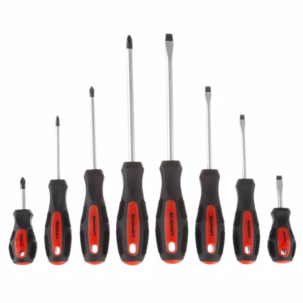 Stalwart 42-Piece Screwdriver Set with Precision Tools and Bit Adaptor Handle