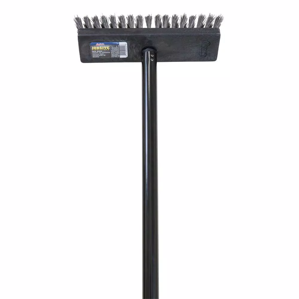 Quickie Professional Deck Scrub Brush with 54 in. Long Handle, 4-Pack