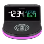 La Crosse Technology Wireless Charging Digital Alarm Clock with 7-Color Glowing Base thumbnail 8