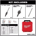 Milwaukee Hole Dozer Bi-Metal Hole Saw Set, 15-Piece Multi-Purpose Kit thumbnail 2