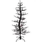 Haunted Hill Farm 60 in. Animated Halloween Twisted Tree with Moving Branches and Orange LED Lights thumbnail 1