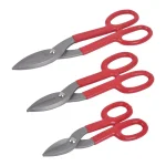 KING Tinman Style Tin Snips 3-Piece Set, High Carbon Steel Hand Tools thumbnail 1