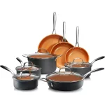 Gotham Steel Pro 13-Piece Hard Anodized Aluminum Ti-Ceramic Nonstick Cookware Set thumbnail 1