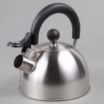 Creative Home Simplicity 6-Cup Brushed Stainless Steel Stovetop Tea Kettle with Whistle thumbnail 3