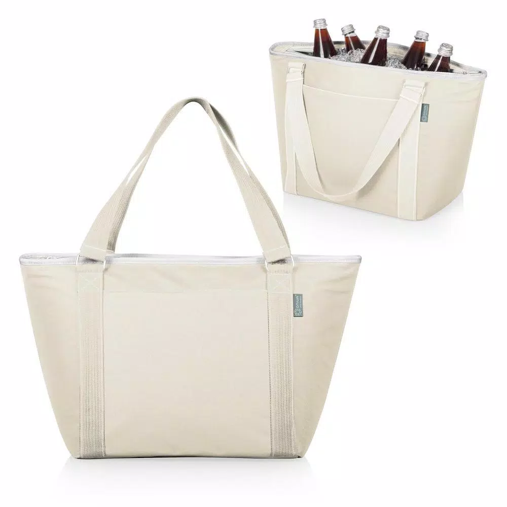 Picnic Time Topanga 9 Qt. Sand Tote Cooler - Insulated Soft-Side Picnic & Grocery Bag