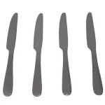 Unbranded Hammered Finish 18/0 Stainless Steel Dinner Knife Set, 4-Piece thumbnail 1