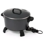 Presto 10 Qt. Black Kitchen Kettle XL Multi-Cooker and Deep Fryer with Tempered Glass Cover thumbnail 7