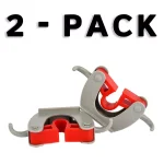 Alpine Industries Wall Mounted Mop and Broom Holder with 2-Hooks (2-Pack) thumbnail 2