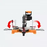 Worx 20V Power Share 7-1/4 in. Sliding Miter Saw with Clamping Feature (Tool-Only) thumbnail 2