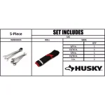 Husky 5-Piece Large SAE Reversible Ratcheting Wrench Set thumbnail 9