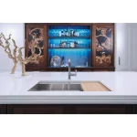 KOHLER Prolific Bamboo Cutting Board, Edge Grain In-Sink Food Prep Surface thumbnail 4