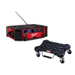 Milwaukee M18 PACKOUT Radio/Speaker with Built-In Charger and PACKOUT Dolly Utility Cart Bundle thumbnail 1
