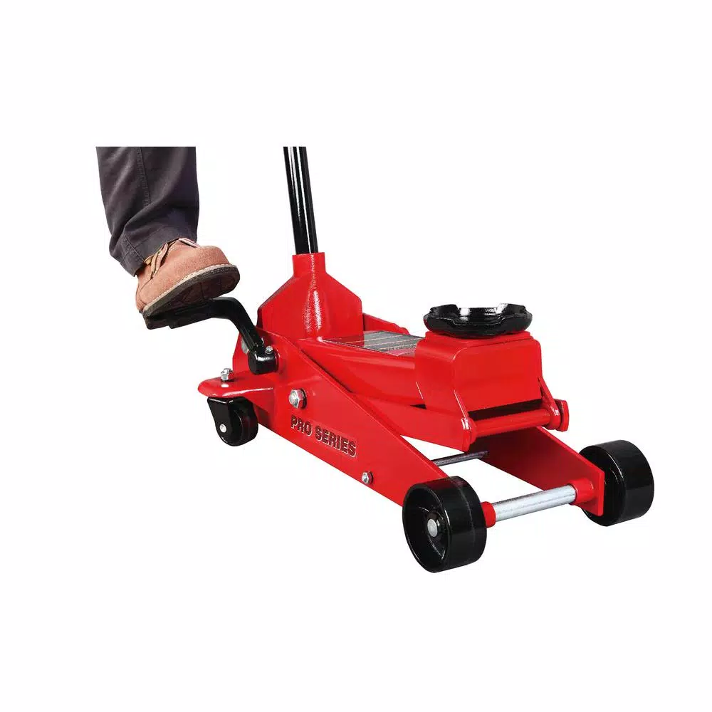 Big Red 3.5-Ton Steel Hydraulic Floor Jack, Heavy-Duty Lifting
