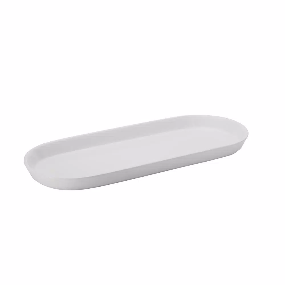 Gourmet Basics by Mikasa Mikasa Gourmet Basics 3-Tier Oval Clay Server with Acacia Wood Handle