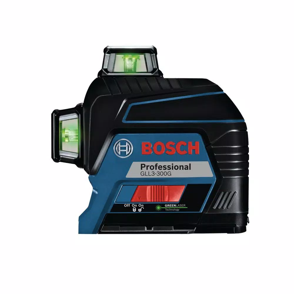 Bosch GLL3-300G 360-Degree Green Self-Leveling 3-Plane Laser Level