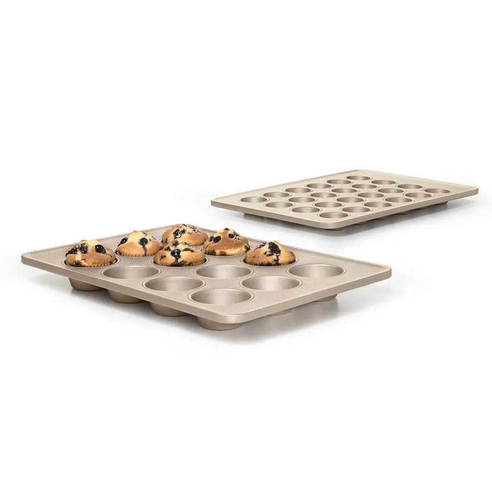 OXO Good Grips Non-Stick Pro 12-Cup Muffin Pan, Commercial-Grade Aluminized Steel