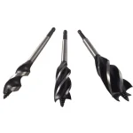 BLU-MOL Xtreme Power 3-Piece Wood Boring Bit Set, High Speed Steel Twist Bits thumbnail 1