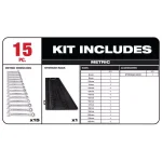 Milwaukee M12 FUEL 12V Cordless 1/4 in. Extended Reach Ratchet Kit with Metric Ratcheting Wrench Set thumbnail 3