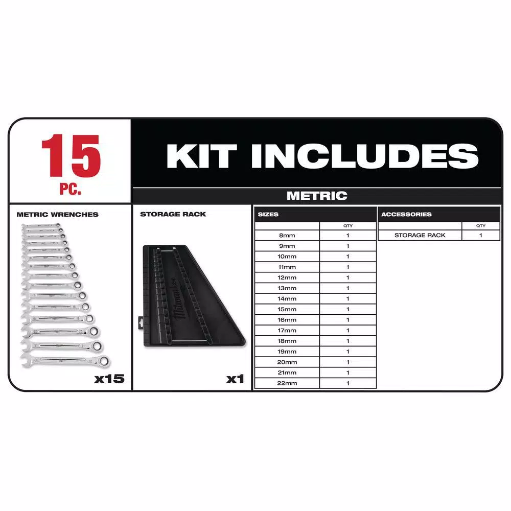 Milwaukee M12 FUEL 12V Cordless 1/4 in. Extended Reach Ratchet Kit with Metric Ratcheting Wrench Set