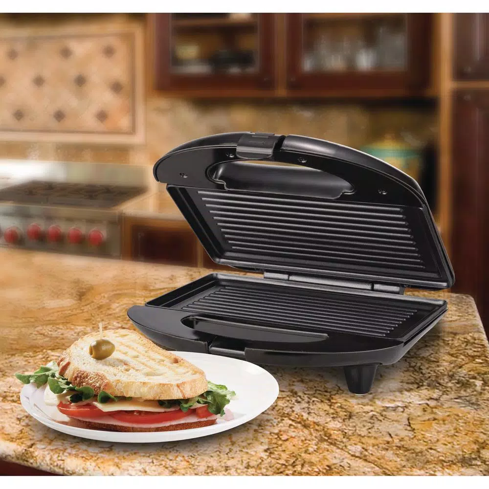 Brentwood Appliances Brentwood TS-246 750W Nonstick Panini Press and Sandwich Maker, Black