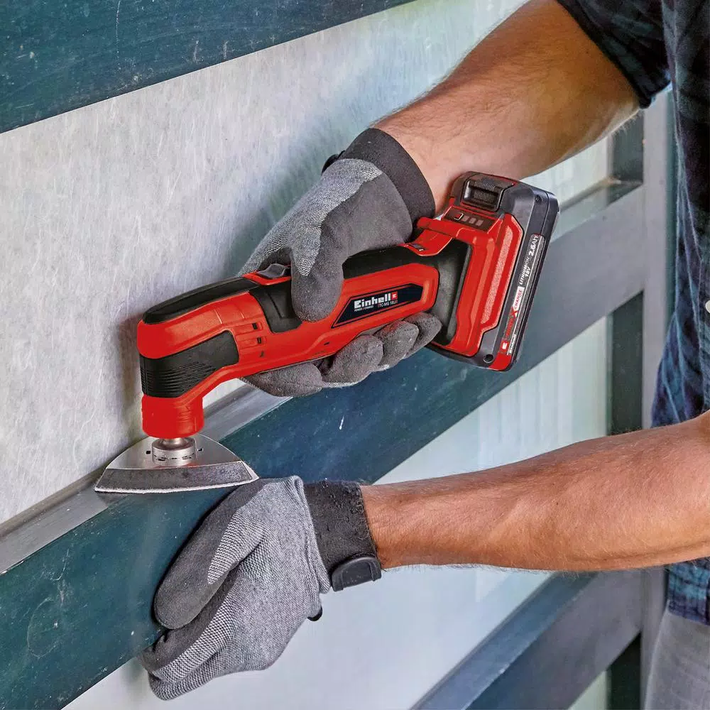 Einhell PXC 18V Cordless 20,000 OPM 10 in. Oscillating Multi-Tool Sander with 13 Accessories (Tool-Only)