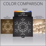 Kringle Traditions 36 in. 105-Light LED Cool White Twinkle Snowflake Outdoor Decoration thumbnail 5
