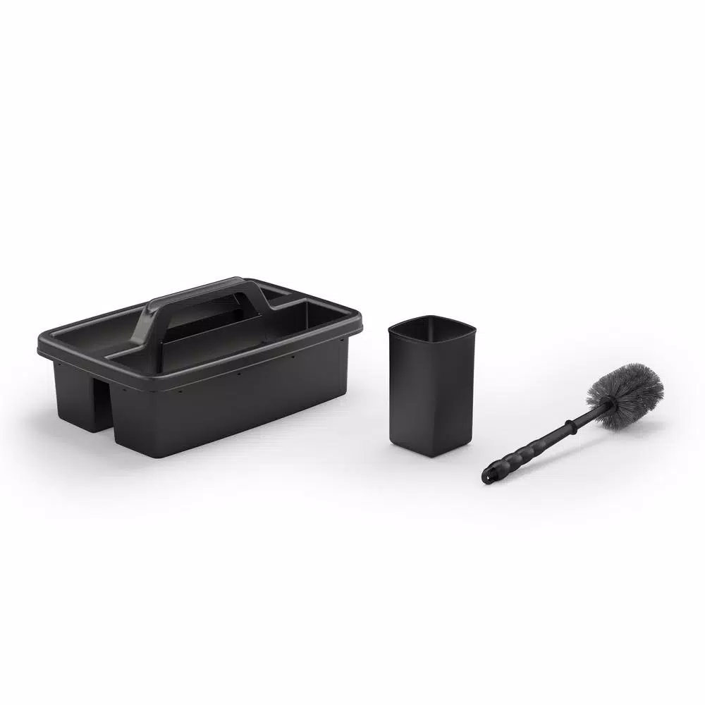 Suncast Commercial Housekeeping Cart Caddy with Toilet Brush and Holder